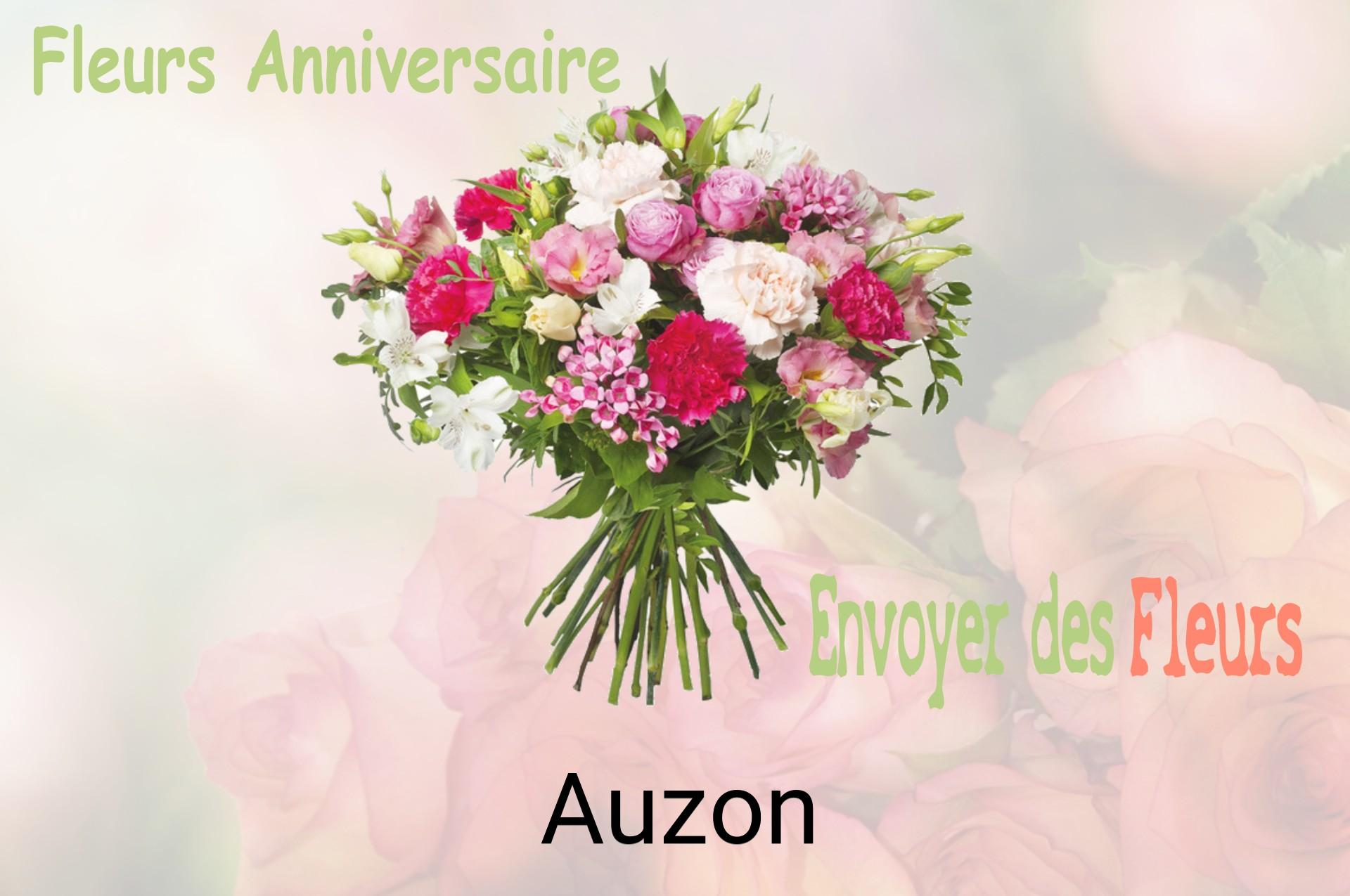 Bouquet de fleurs d’anniversaire livré à Auzon
